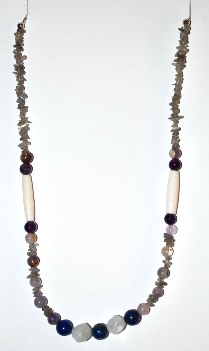 Amethyst,Bone,MoonStone, lapis lazuli labradorite 04