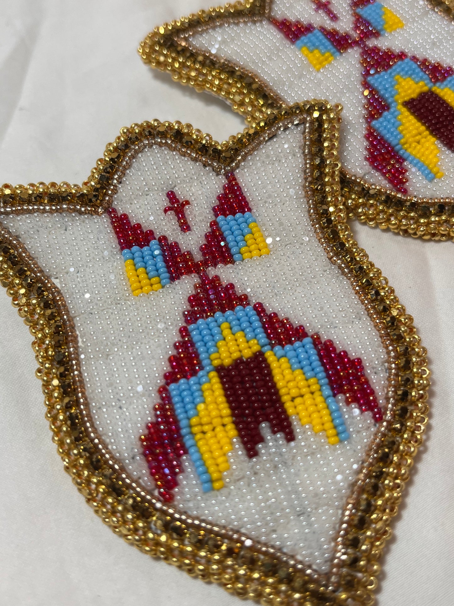 Teepee Village Collection 2024, Lakota Beadwork,Ruby 02