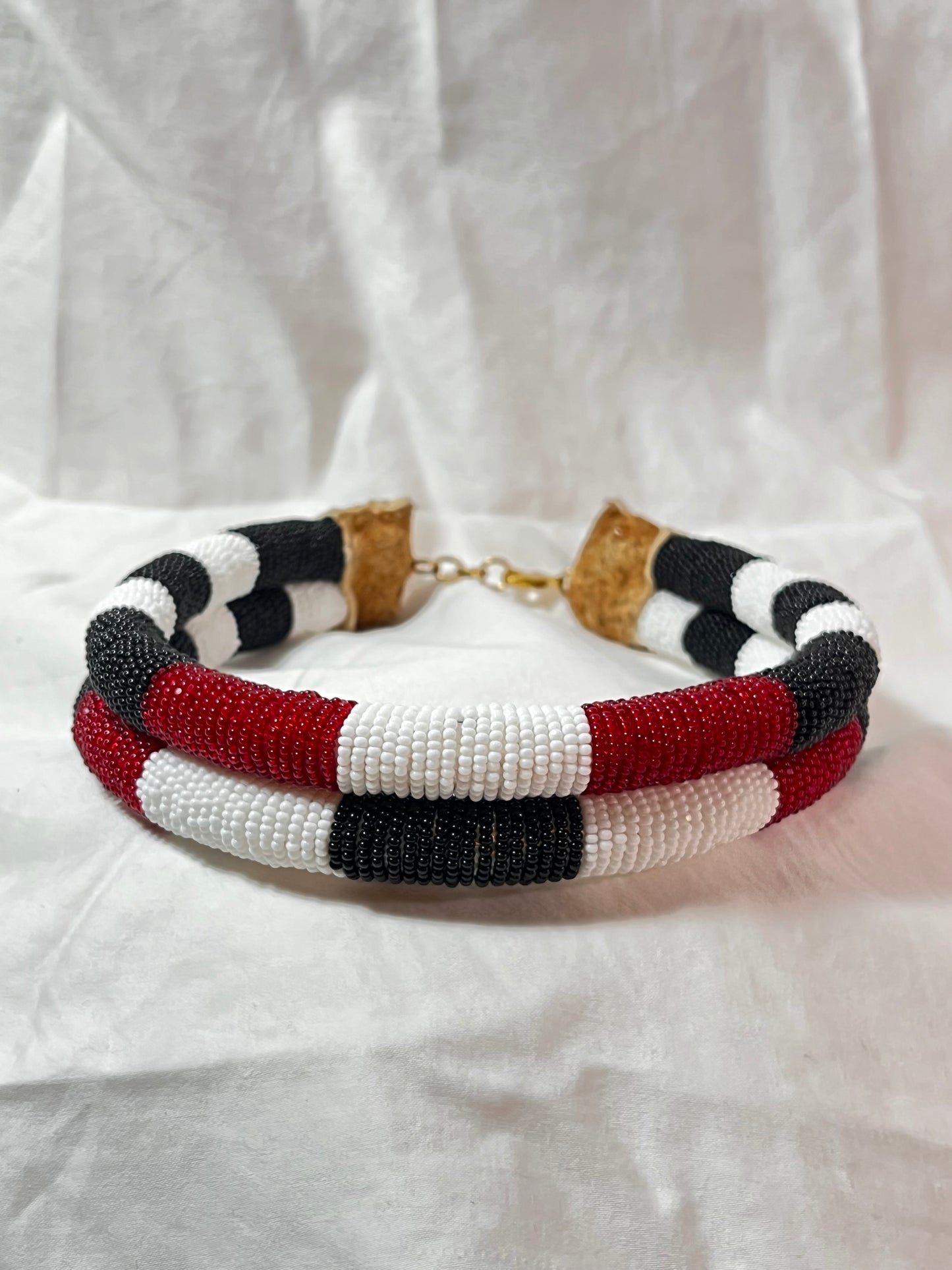 Beaded Rope Choker Necklace