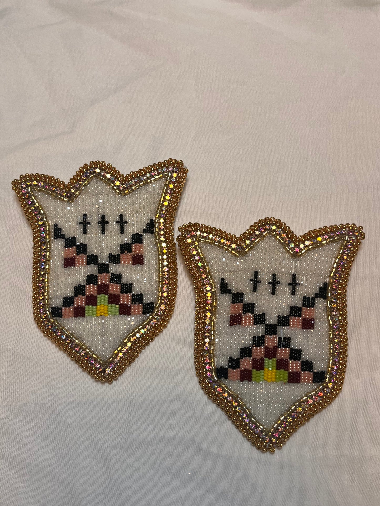 Teepee Village Collection 2024, Lakota Beadwork, Pink 03