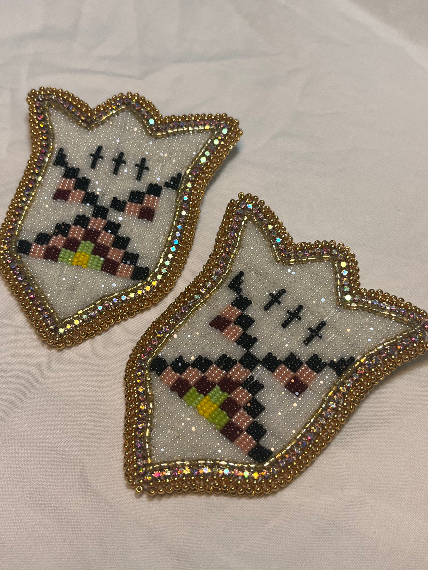 Teepee Village Collection 2024, Lakota Beadwork, Pink 03