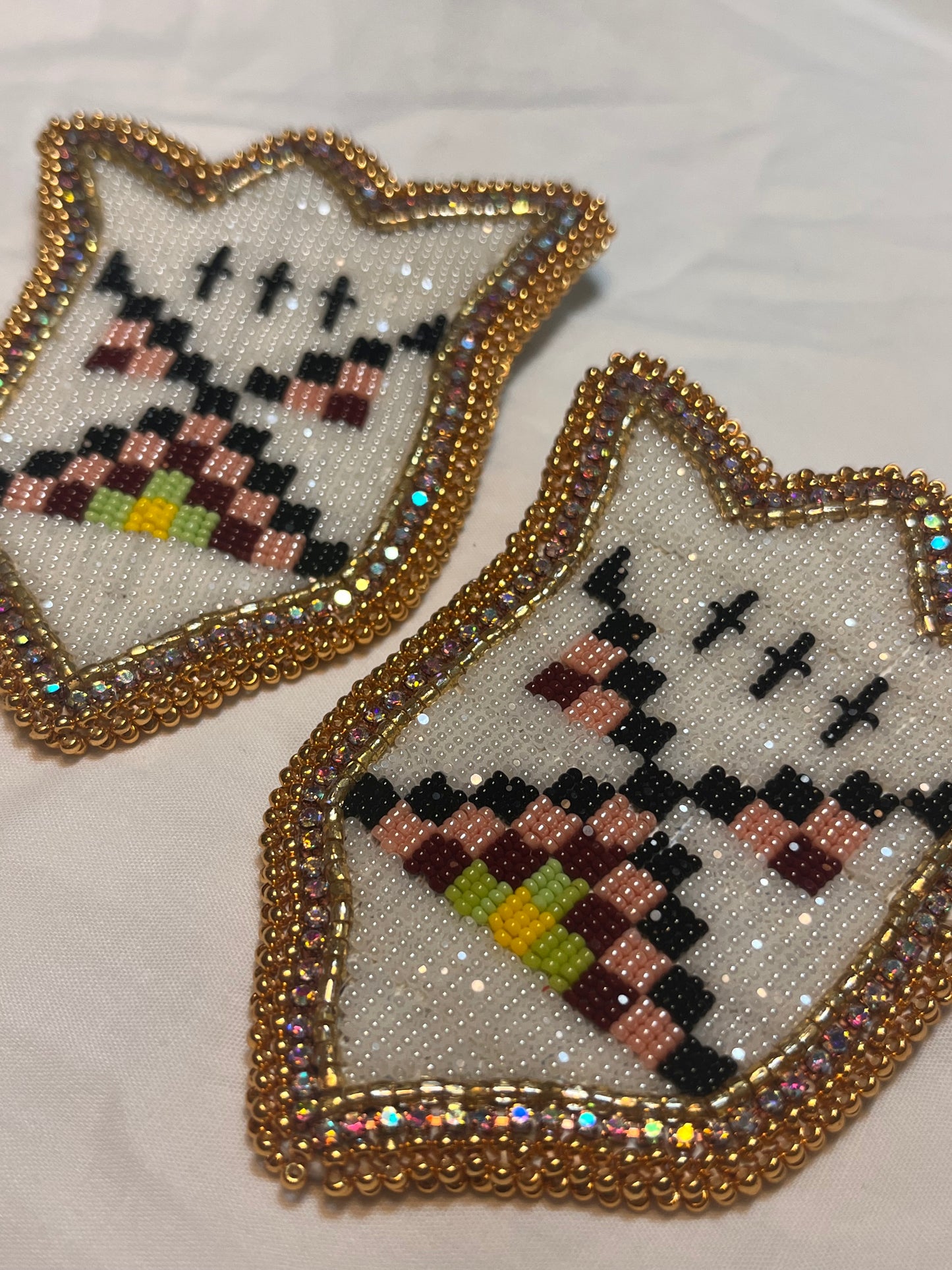 Teepee Village Collection 2024, Lakota Beadwork, Pink 03