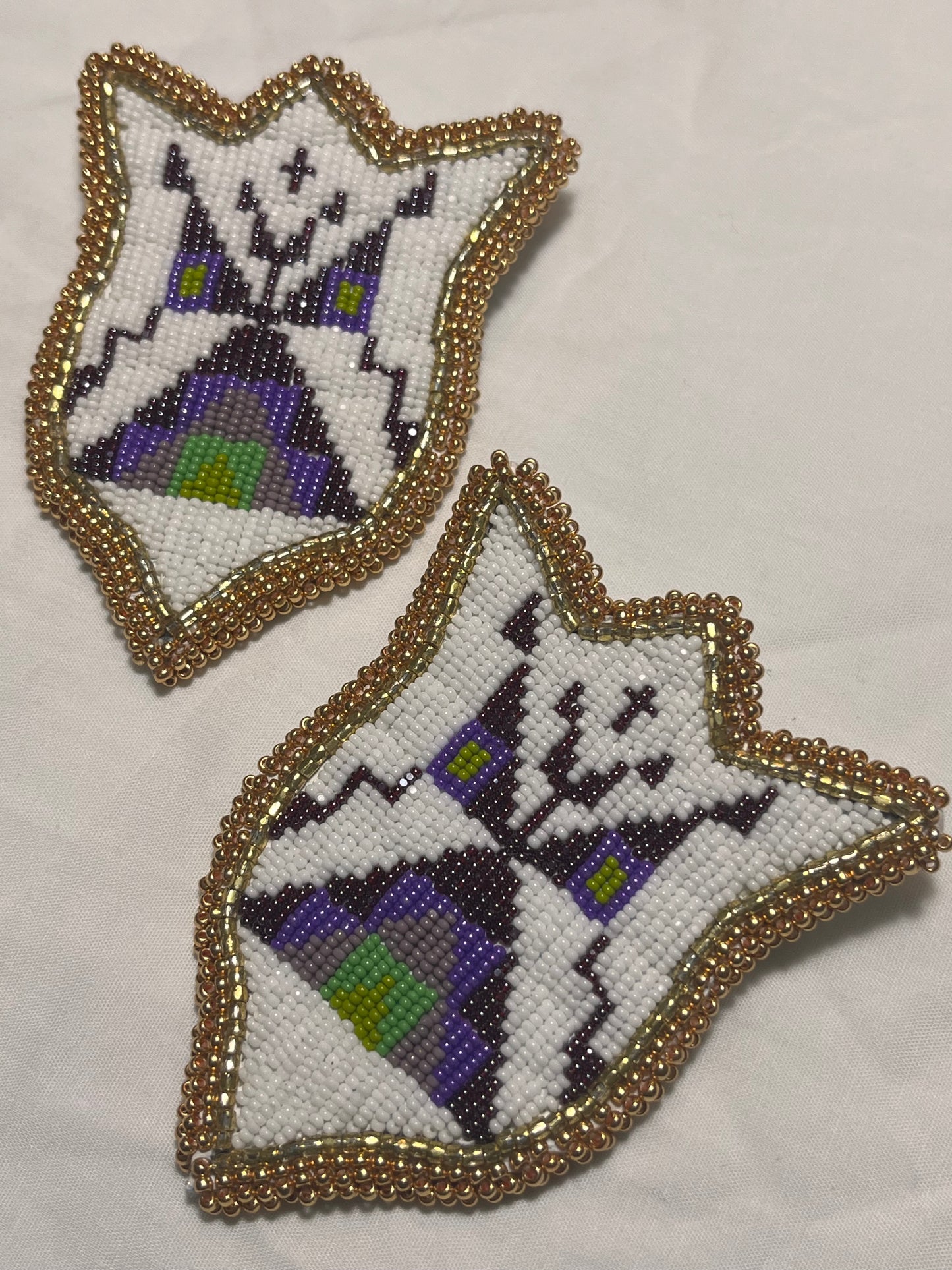 Teepee Village Collection 2024, Lakota Beadwork, Purples 01