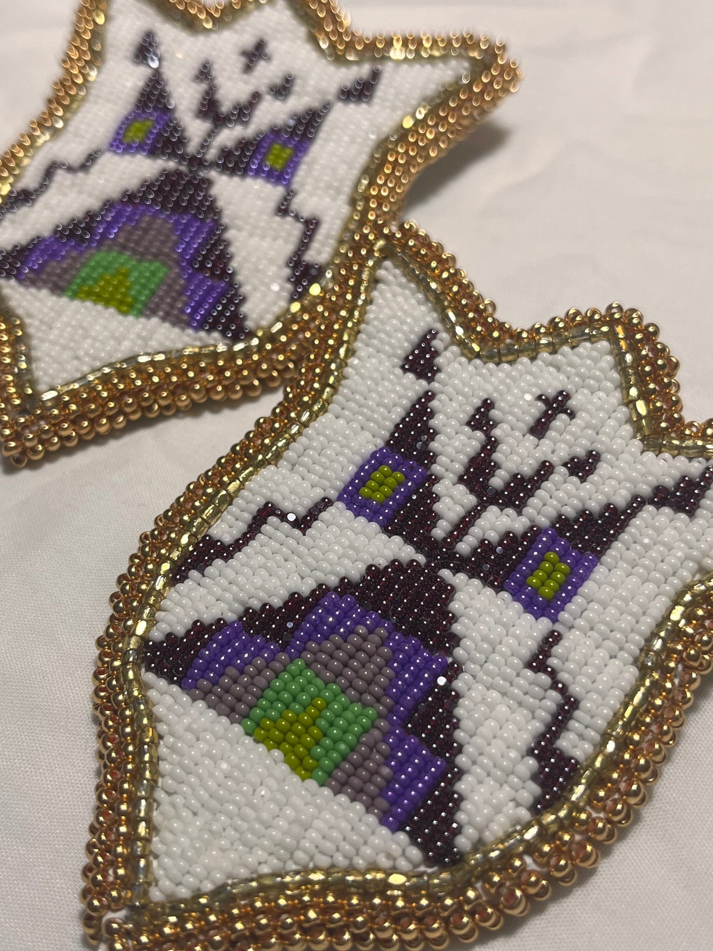 Teepee Village Collection 2024, Lakota Beadwork, Purples 01